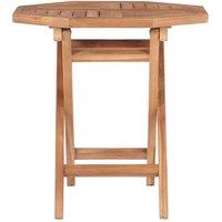 Berkfield Home Durable Folding Garden Table 45x45x45 cm Solid Teak Wood in Brown | Size: 45 x 45 x 45 cm