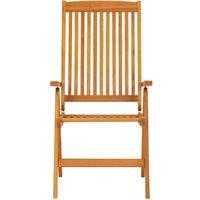 Berkfield Home Beautiful Folding Garden Chairs 2 pcs Solid Wood Eucalyptus in Brown