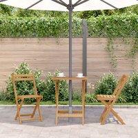 Berkfield Home Durable Folding Garden Table 60x60x75 cm Solid Acacia Wood in Brown | Size: 60 x 60 x 75 cm
