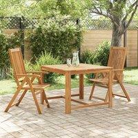 Berkfield Home Durable Folding Garden Chairs 2 pcs Solid Acacia Wood Brown