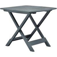 Berkfield Home Durable Folding Garden Table Green 79x72x70 cm Plastic | Size: 79 x 72 x 70 cm