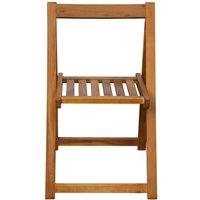 Berkfield Home Durable Folding Garden Chairs 2 pcs Solid Acacia Wood in Brown