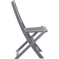 Berkfield Home Durable Folding Outdoor Chairs 4 pcs Solid Acacia Wood in Grey