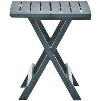 Berkfield Home Durable Folding Garden Table Green 45x43x50 cm Plastic | Size: 45 x 43 x 50 cm