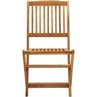 Berkfield Home Durable Folding Outdoor Chairs 2 pcs Solid Acacia Wood in Brown
