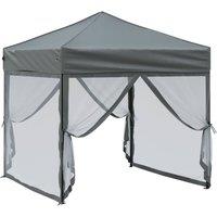 Berkfield Home Sturdy Folding Party Tent with Sidewalls Anthracite 2x2 m in Charcoal