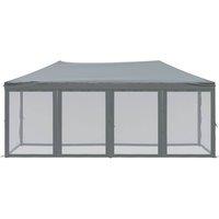 Berkfield Home Sturdy Folding Party Tent with Sidewalls Anthracite 3x6 m in Dark Grey
