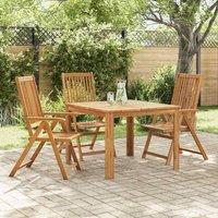 Berkfield Home Durable Folding Garden Chairs 3 pcs Solid Acacia Wood in Brown