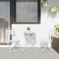 Berkfield Home White Folding Garden Chairs 2 pcs White Steel