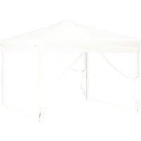 Berkfield Home Sturdy Folding Party Tent with Sidewalls White 3x3 m