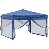Berkfield Home Sturdy Folding Party Tent with Sidewalls Blue 3x3 m