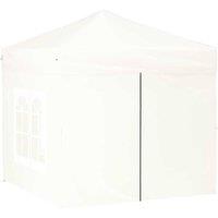 Berkfield Home Decorative Folding Party Tent with Sidewalls White 2x2 m