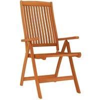 Berkfield Home Beautiful Folding Garden Chairs 4 pcs Solid Wood Eucalyptus in Brown