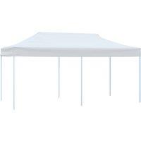 Berkfield Home Full Folding Pop-up Partytent with Sidewalls 3x6 m Steel White