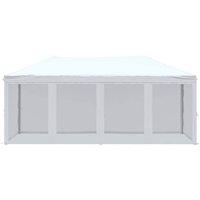 Berkfield Home Sturdy Folding Party Tent with Sidewalls White 3x6 m