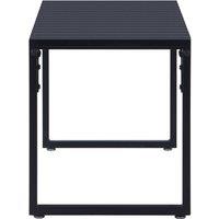 Berkfield Home Beautiful Garden Bench 120.5 cm PS Board Black