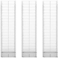 Berkfield Home Durable Gabion Set 3 pcs Galvanised Wire 25 x 25 x 100 cm in Silver
