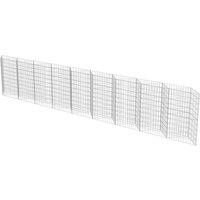 Berkfield Home Durable Gabion Wall Galvanised Steel 630x30x100 cm in Silver | Size: 630 x 30 x 100 cm