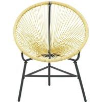 Berkfield Home Modern Garden Acapulco Chair Poly Rattan Beige