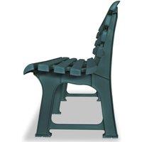 Berkfield Home Classic Garden Bench 145.5 cm Plastic Green