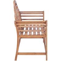 Berkfield Home Classic Garden Bench 127x58.5x92.5 cm Solid Wood Teak in Brown