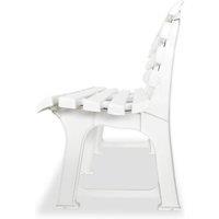 Berkfield Home Classic Garden Bench 145.5 cm Plastic White