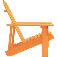 Berkfield Home Comfortable Garden Adirondack Chair Solid Fir Wood Orange