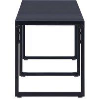 Berkfield Home Beautiful Garden Bench 180 cm PS Board Black
