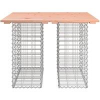 Berkfield Home Beautiful Garden Bench Gabion Design 100x102x72 cm Solid Wood Douglas in Brown | Size: 100 x 102 x 72 cm