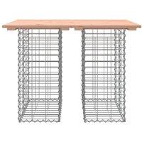 Berkfield Home Compact Garden Bench Gabion Design 100x70x72 cm Solid Wood Douglas in Brown | Size: 100 x 70 x 72 cm