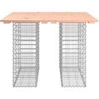 Berkfield Home Beautiful Garden Bench Gabion Design 100x102x72 cm Solid Wood Douglas in Brown | Size: 100 x 102 x 72 cm
