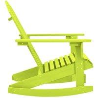Berkfield Home Comfortable Garden Adirondack Rocking Chair Solid Fir Wood Green in Bright Green