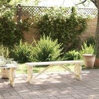 Berkfield Home Beautiful Garden Bench 115 cm Solid Wood Fir in Light Oak