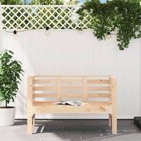 Berkfield Home Beautiful Garden Bench 111.5x53x71 cm Solid Wood Pine in Light Tan