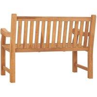 Berkfield Home Durable Garden Bench 114 cm Solid Teak Wood in Brown