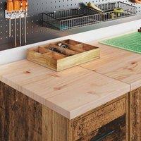 Berkfield Home Durable Garage Storage Cabinet Old Wood 30x51x85 cm Solid Wood Pine in Brown | Size: 30 x 51 x 85 cm