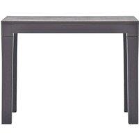 Berkfield Home Durable Garden Benches 2 pcs Mocca Plastic in Grey