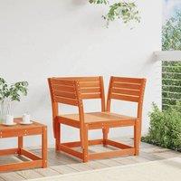 Berkfield Home Beautiful Garden Chair Wax Brown Solid Wood Pine