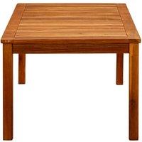 Berkfield Home Decorative Garden Coffee Table 110x60x45 cm Solid Acacia Wood in Brown | Size: 110 x 60 x 45 cm
