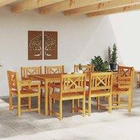 Berkfield Home Modern Garden Chairs 8 pcs 56x55.5x90 cm Solid Wood Acacia in Brown