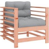 Berkfield Home Beautiful Garden Chairs with Cushions 2 pcs Solid Wood Douglas in Light Brown