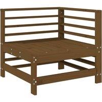 Berkfield Home Beautiful Garden Corner Sofas 2 pcs Honey Brown Solid Wood Pine