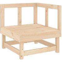 Berkfield Home Beautiful Garden Corner Sofas 2 pcs Solid Wood Pine in Natural