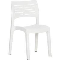 Berkfield Home Comfortable Garden Chairs 2 pcs White Polypropylene