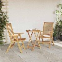 Berkfield Home Beautiful Garden Chairs 2 pcs Solid Wood Teak in Brown