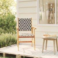 Berkfield Home Attractive Garden Chairs 2 pcs Solid Acacia Wood in Brown