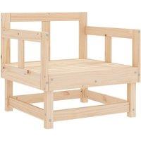 Berkfield Home Beautiful Garden Chairs 2 pcs Solid Wood Pine in Light Tan