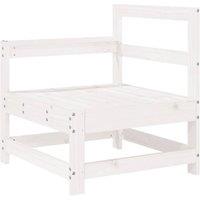 Berkfield Home Beautiful Garden Corner Sofas 2 pcs White Solid Wood Pine