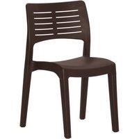 Berkfield Home Comfortable Garden Chairs 2 pcs Mocha Polypropylene in Brown