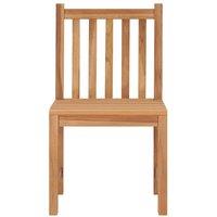 Berkfield Home Beautiful Garden Chairs 2 pcs Solid Teak Wood in Brown